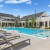 an angle of the pool and clubhouse