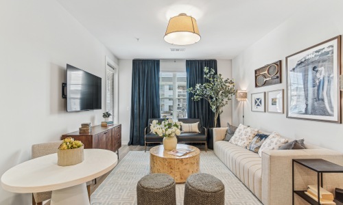Relax and recharge in our beautiful and spacious apartments the living room and dining room